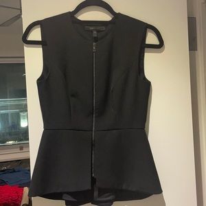 BCBG black Peplum vest